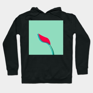 Red Peace Lily Hoodie